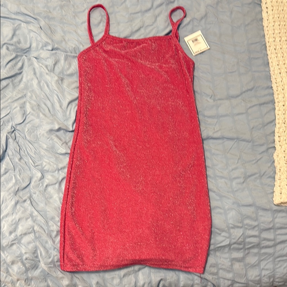 Sparkling Pink Sleeveless Dress